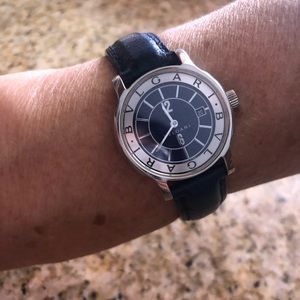 Bvlgari leather watch for women